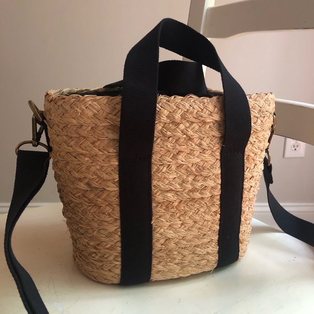 New: J Crew Raffia Straw Mini Tote Bag - Picture 9 of 16